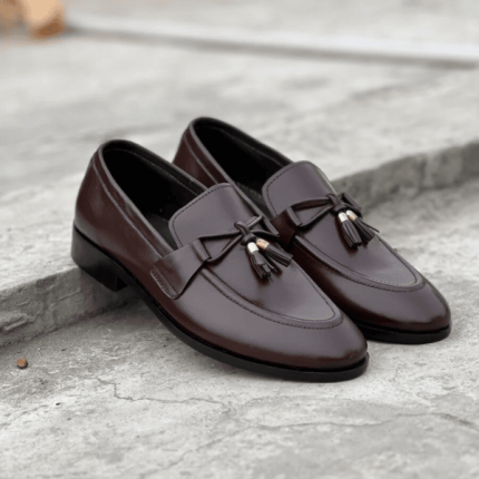 Men's Classic Brown Tassel Loafers
